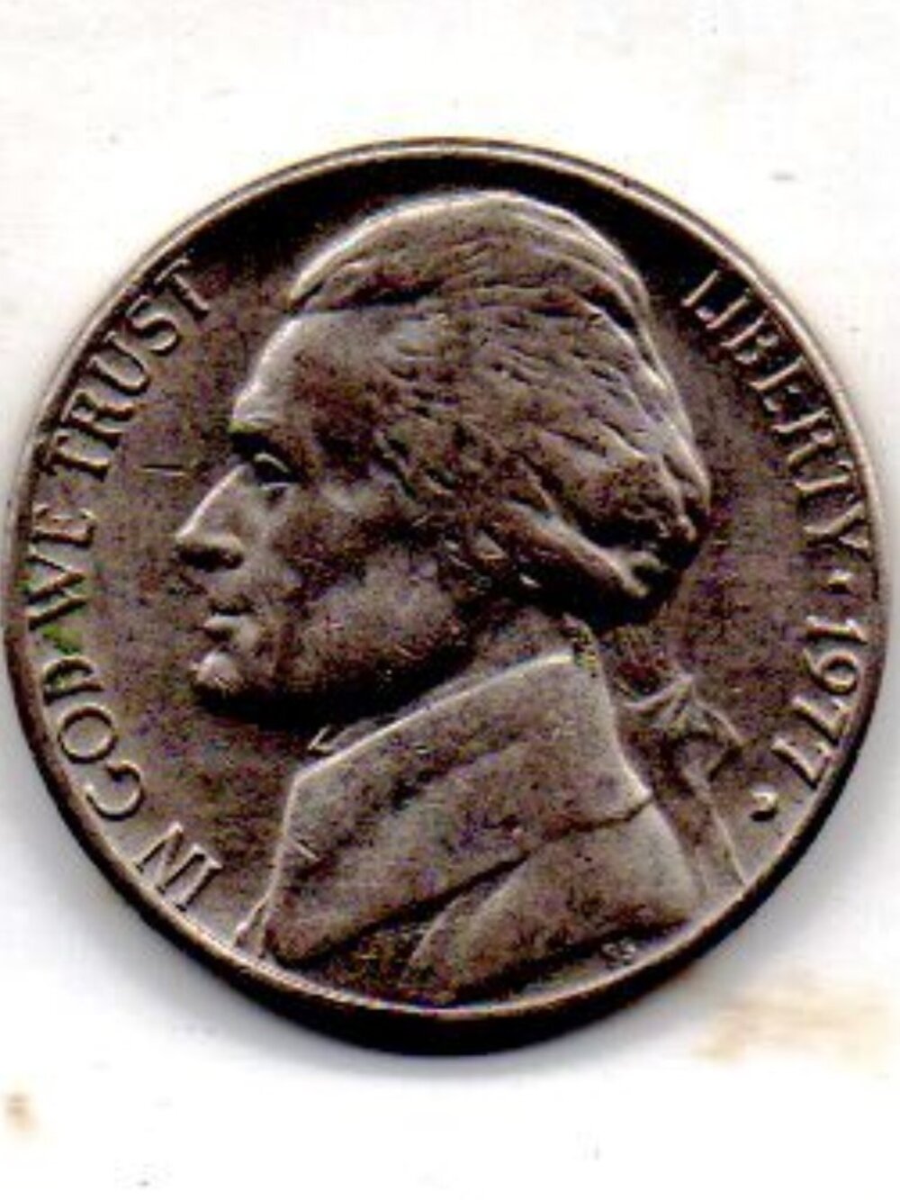 Vintage 1977 D Jefferson nickel - Estate Find